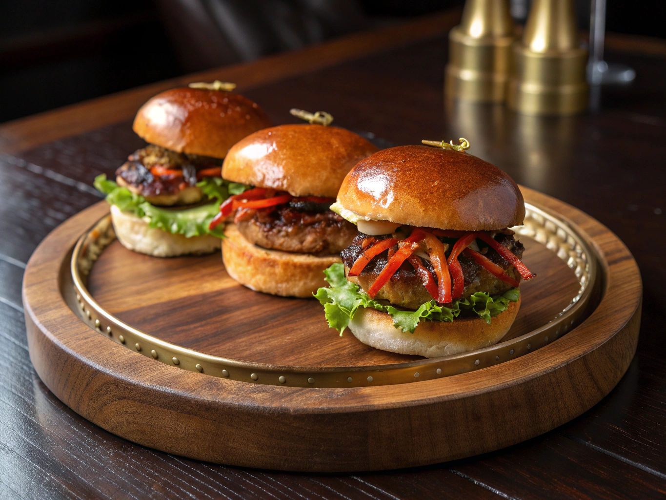 Gourmet shareable sliders with truffle fries